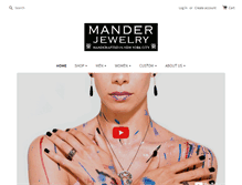 Tablet Screenshot of manderjewelry.com